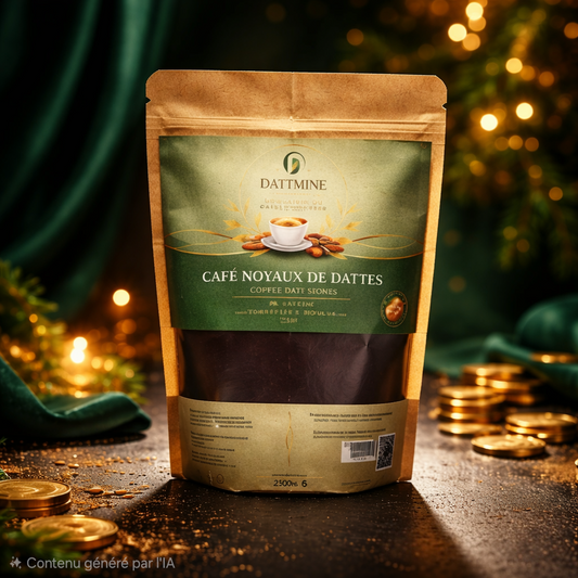 café de dattes naturel fumant dans une tass